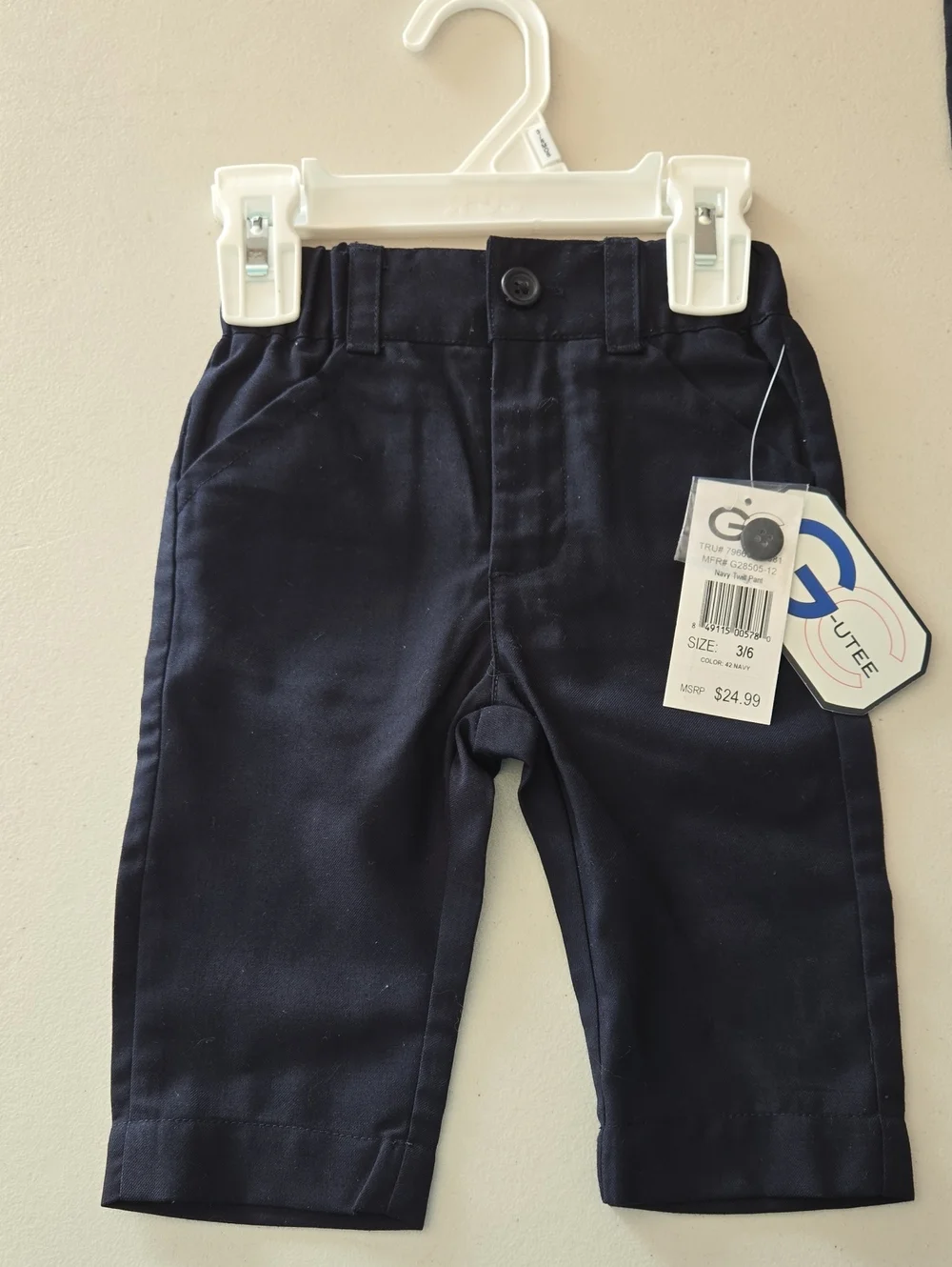 G-CUTEE Navy Baby Suit Set - 2pc